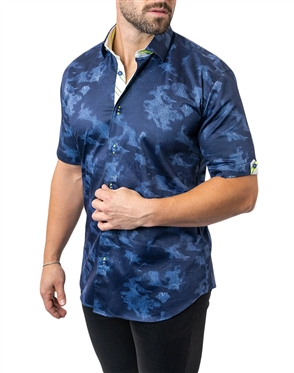 Maceoo Shirt Galileo NightSky Navy