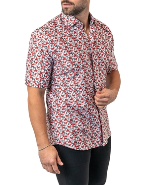 Maceoo Shirt Galileo FrenchieBow Red