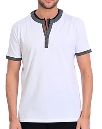 Fashionable Men's Polo - White