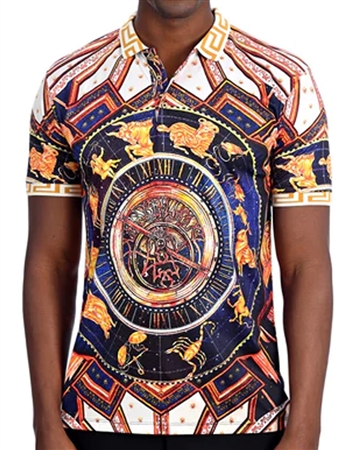 Fashionable Men's Polo -  Multi