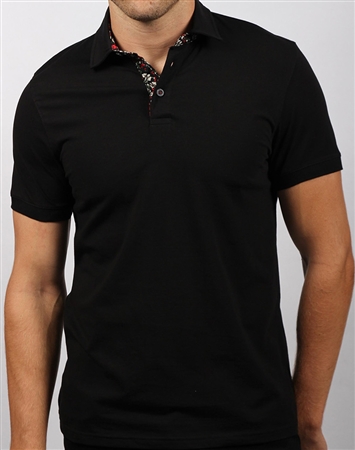 Casual Black Polo