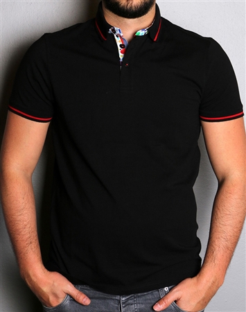 Designer Black Polo Shirt