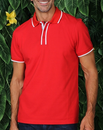 Sporty Red Polo