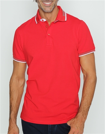 Sporty Classic Red Polo Shirt
