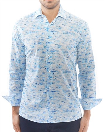 Modern Blue Sport Shirt