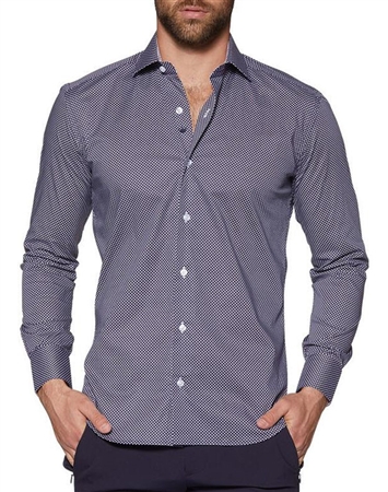 Dress Shirt: grey Long Sleeve Dress Shirt