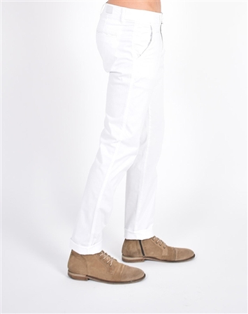 White Slim Fit Chino Pants|Eight-x Luxury Chino Pants