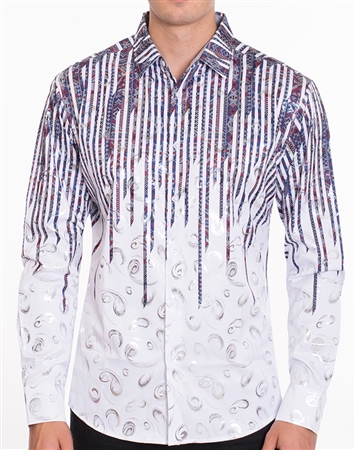 Sophisticated Dress Shirt - Multicolored Designer Dress Shirt