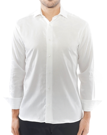 White Palm Tree Jacquard Shirt