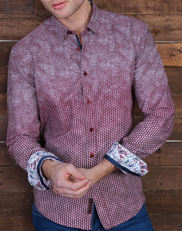 Red Long Sleeve Dress Shirt