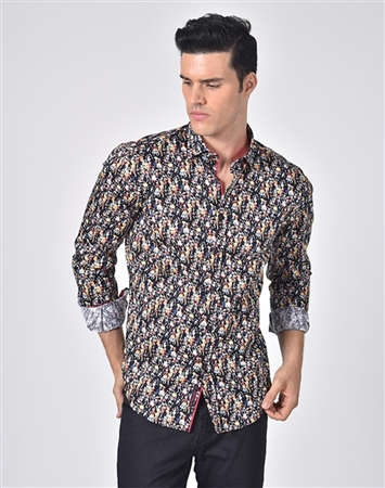 Austere Luxury Dancing Day Of The Dead Print Shirt