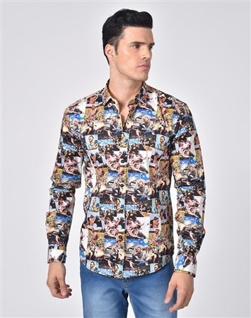 Luxury Sport Shirt - Modern Van Gogh Portrait Print Shirt