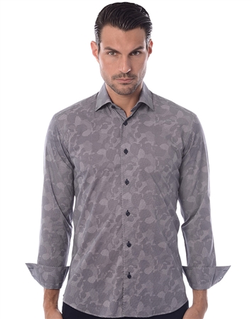 Designer Dress Shirt - Navy Sport Shirt