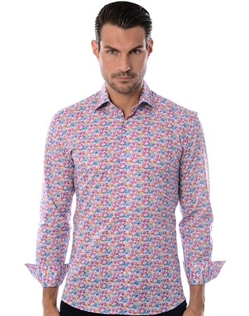 Pink Classic Car Print shirt