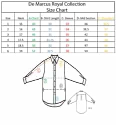 De Marcus Royal Collection Size Chart