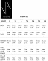 Via Uomo Size chart fitment guide