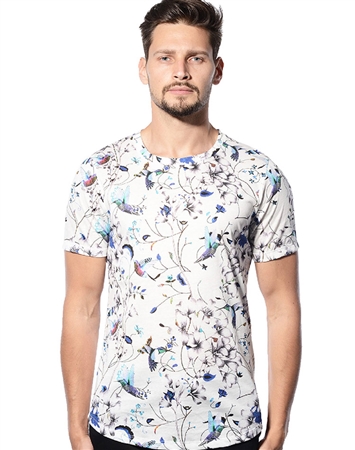 Designer T-Shirt - Butterfly Digital Print Luxury T-Shirt