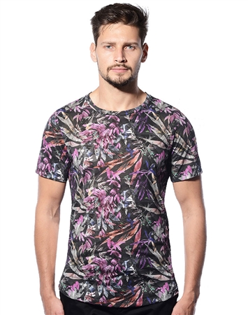 Designer Luxury T-Shirt - Purple Floral Luxury T-Shirt