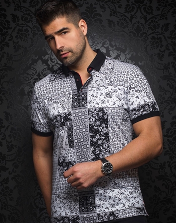 Au Noir Polo | Ankara White Black