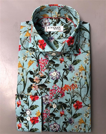 Luxury Floral Print dress Shirt