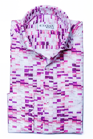 Fuchsia White Fashion Shirt