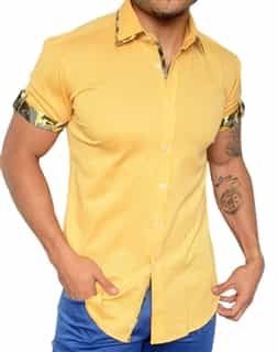 Designer Italian Shirt - Yellow