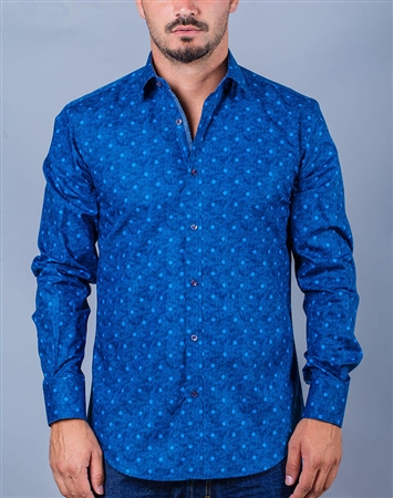 Blue fashionable shirt