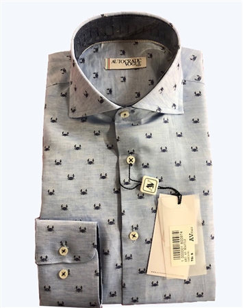 Grey Crab Dress Shirt