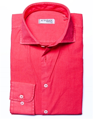 Luxury Solid Pink Button down