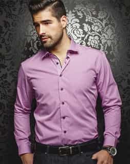 Designer Dress Shirt - Azzaro Raspberry