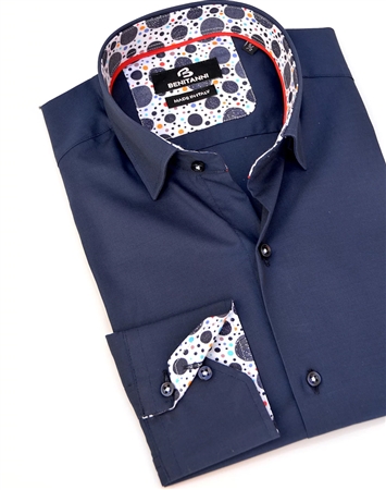 Elegant Navy Dress Shirt