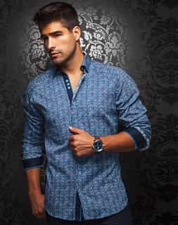 Turquoise Designer Shirt