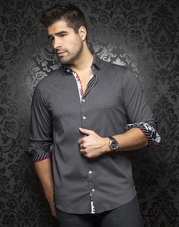 Au Noir Dress Shirt Belotti Black