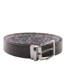 Designer Leather Belt - Taupe