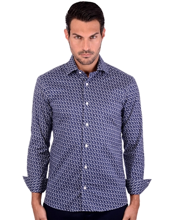 Tailored Navy Men’s Cotton Shirt