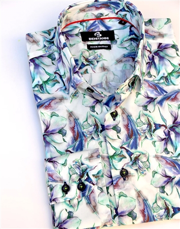 Elegant Multicolored Dress Shirt