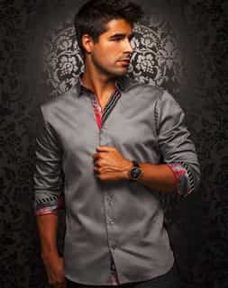 Men Grey fashion Shirt
