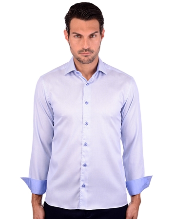 Elegant Light Blue Men’s Luxury Shirt