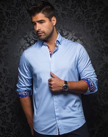 Luxury Light Blue Sport Shirt