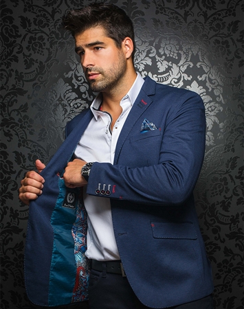 Designer Sport Coat - Navy Blazer