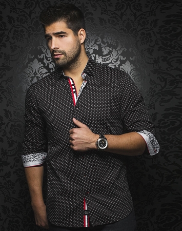 Luxury Black Dress Shirt