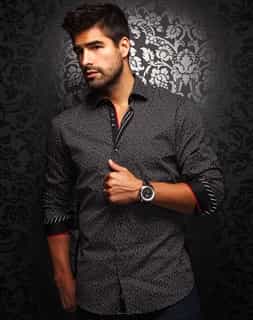 Men fashion Shirt:  Blackl Fashion Shirt