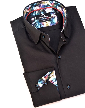 Modern Black  Dress Shirt