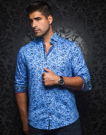 Designer Dress Shirt: Del Sol Light Blue