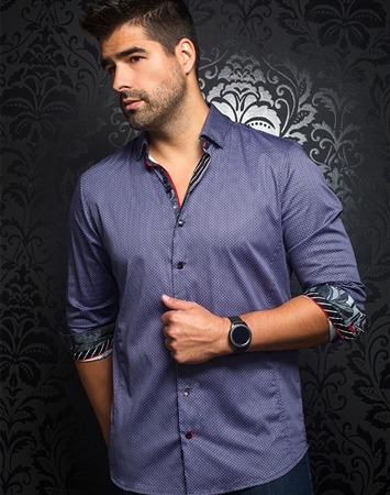 Au Noir Dress Shirt | Diamante Lavender