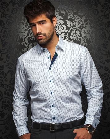 Shop Men | Casual Multi. Dot Dress Shirt