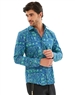 cool blue long sleeve button up