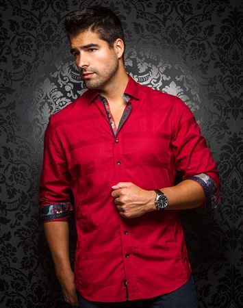 Modern-Classic Burgundy Dress Shirt