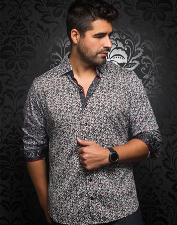 Au Noir Dress Shirt | Foliage Red