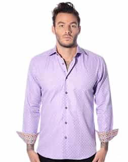 Designer Dress shirt: Purple Designer Dress Shirt